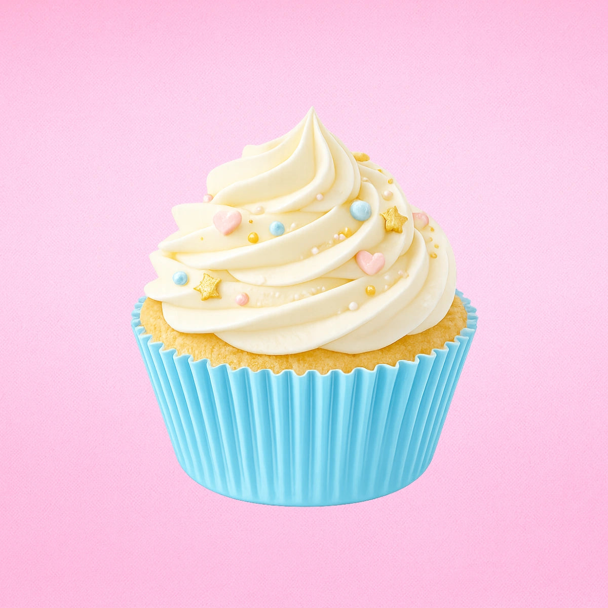 Light Blue Large Grease-Proof Cupcake Cases - 50 Pieces - Cupcake Case