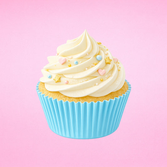 Light Blue Large Grease-Proof Cupcake Cases - 50 Pieces - Cupcake Case