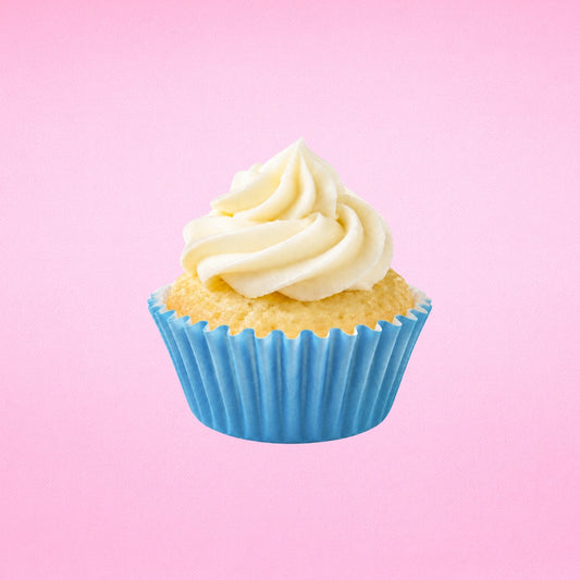 Light Blue Mini 35mm Grease-Proof Cupcake Cases - 50 Pieces - Cupcake Case