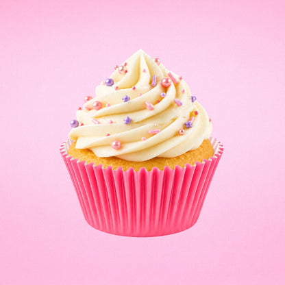 Pink Large Grease-Proof Cupcake Cases - 50 Pieces - Cupcake Case