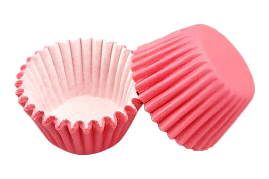 Pink Mini Grease-Proof Cupcake Cases 35mm (50 Pack) - Gateau Art
