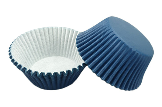 Blue Navy Large Grease-Proof Cupcake Cases (50 Pack) - Gateau Art