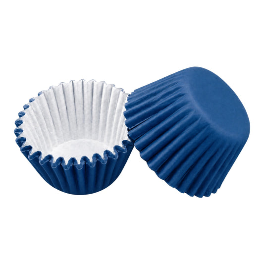 Navy Blue Mini 25mm Grease-Proof Cupcake Cases- 50 Pieces - Cupcake Case