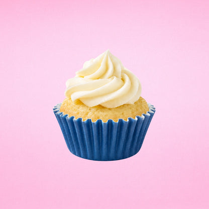 Navy Blue Mini 35mm Grease-Proof Cupcake Cases - 50 Pieces - Cupcake Case