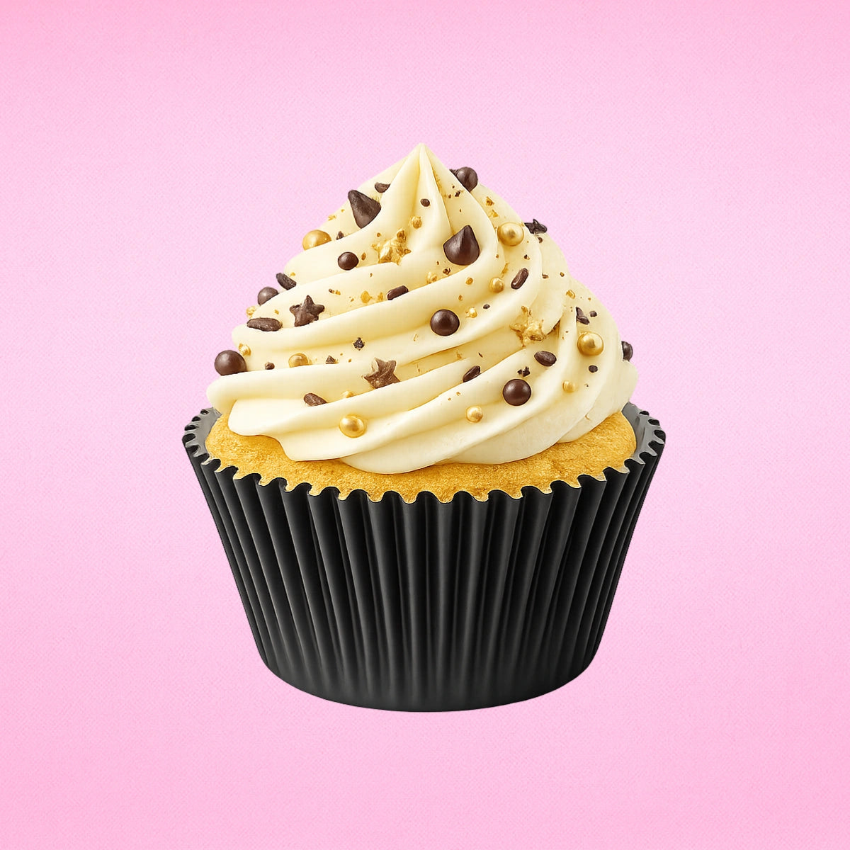 Black Large Grease-Proof Cupcake Cases - 50 Pieces - Cupcake Case