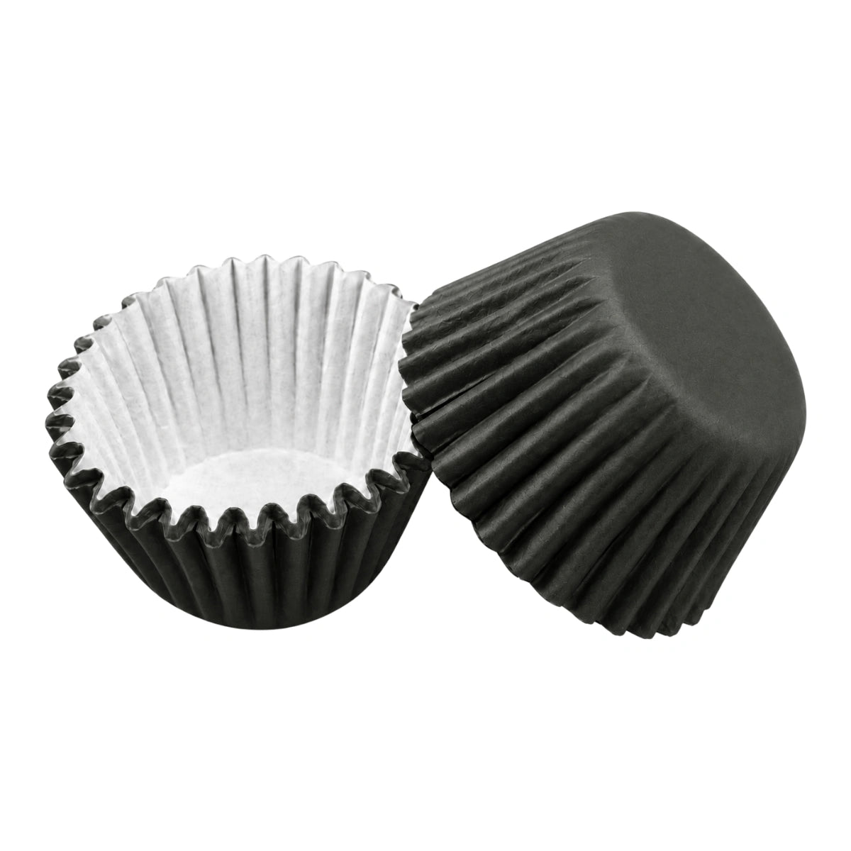 Black Mini 25mm Grease-Proof Cupcake Cases - 50 Pieces - Cupcake Case