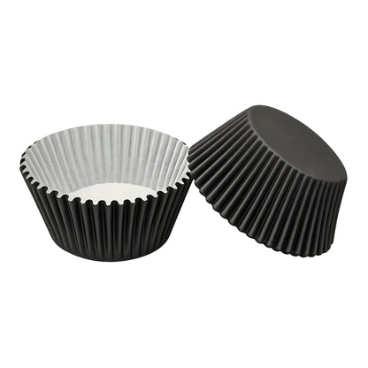 Black Large Grease-Proof Cupcake Cases - 50 Pieces - Cupcake Case