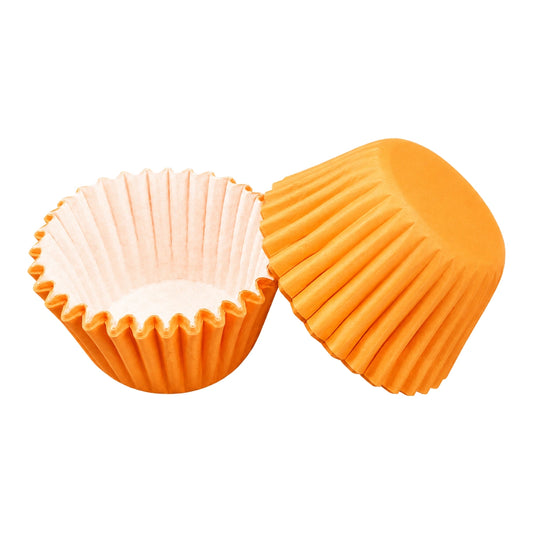 Orange Mini 25mm Grease-Proof Cupcake Cases - 50 Pieces - Cupcake Case