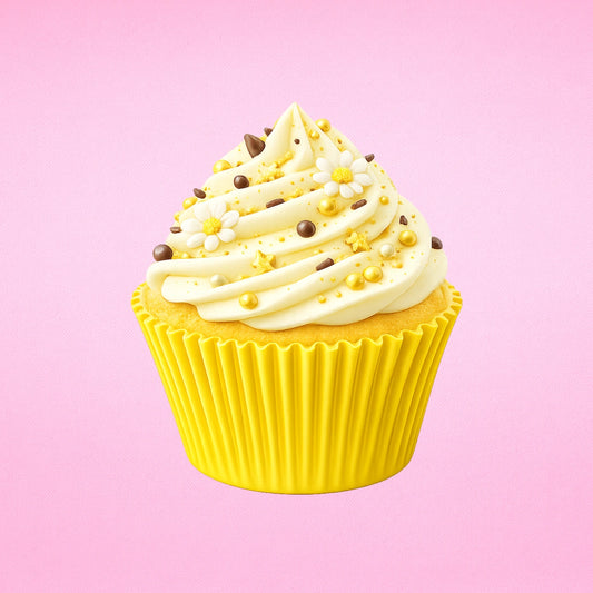 Yellow Large Grease-Proof Cupcake Cases- 50 Pieces - Cupcake Case