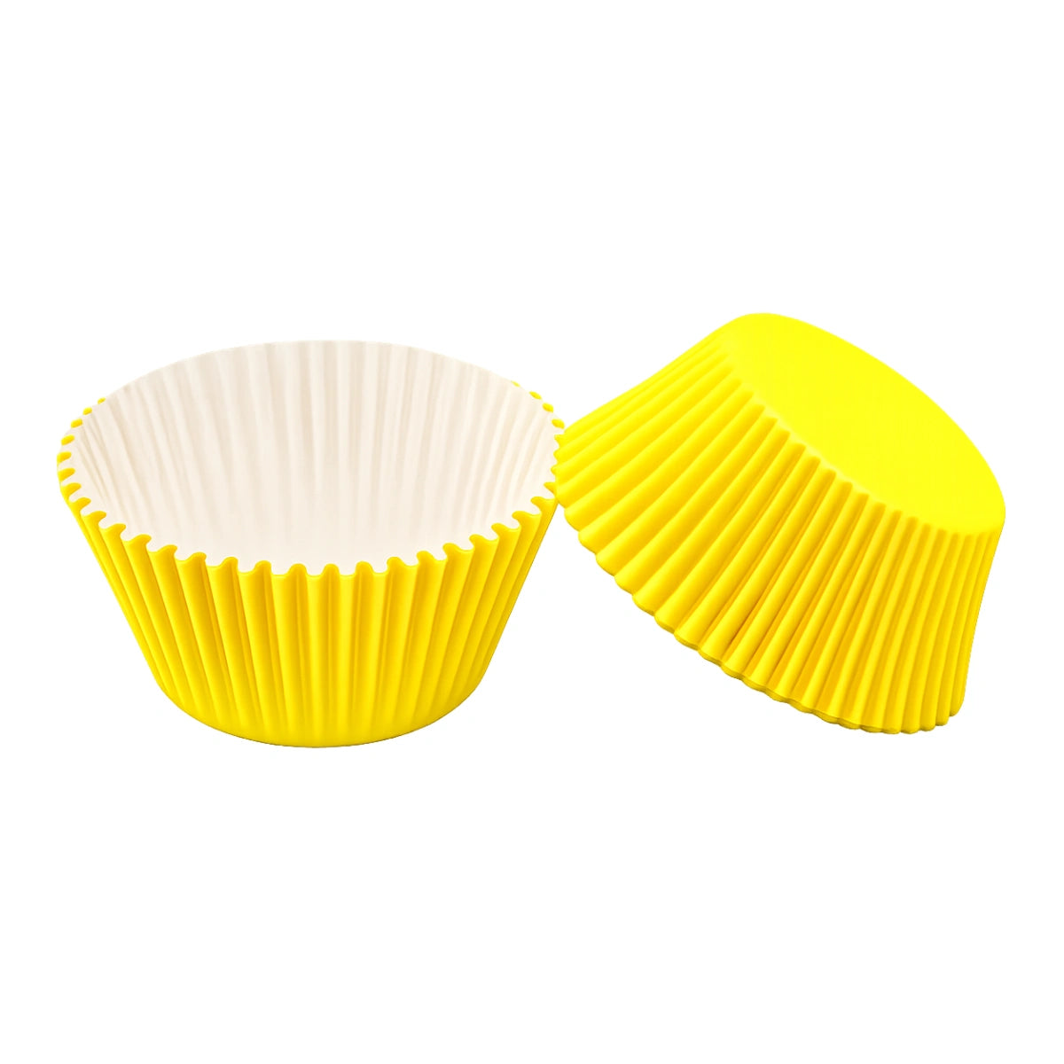 Yellow Large Grease-Proof Cupcake Cases- 50 Pieces - Cupcake Case