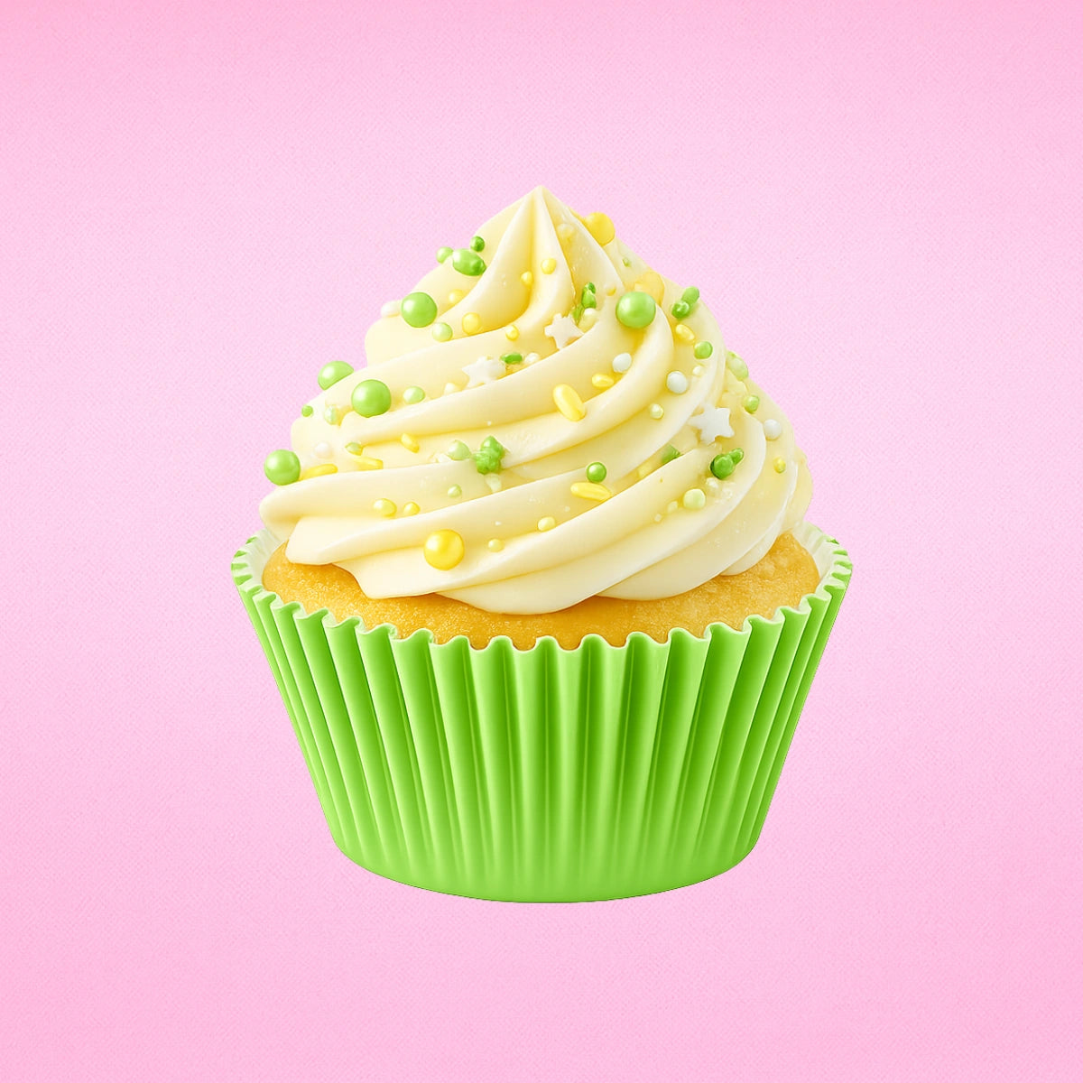Light Green Large Grease-Proof Cupcake Cases - 50 Pieces - Cupcake Case