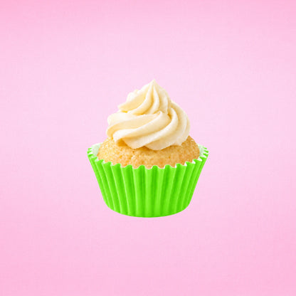 Light Green Mini 25mm Grease-Proof Cupcake Cases- 50 Pieces - Cupcake Case