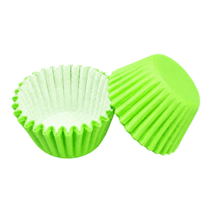 Light Green Mini 25mm Grease-Proof Cupcake Cases- 50 Pieces - Cupcake Case