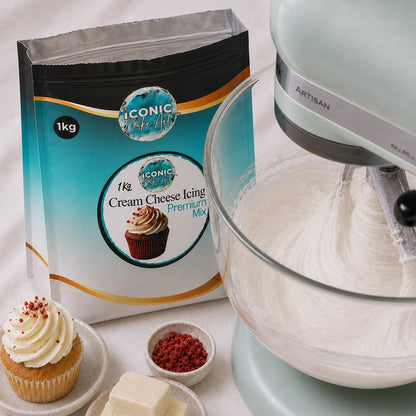 Premium Cream Cheese Icing Mix 1kg - Iconic Cake Art