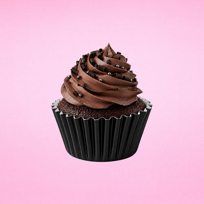 Black Mini 3.5cm Base - 500Pieces Foil Baking Bulk Cupcake Cases Liner