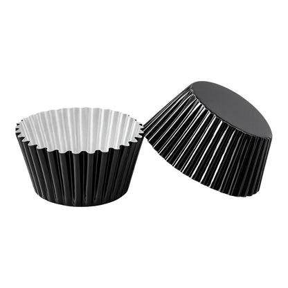 Black Mini 3.5cm Base - 500Pieces Foil Baking Bulk Cupcake Cases Liner
