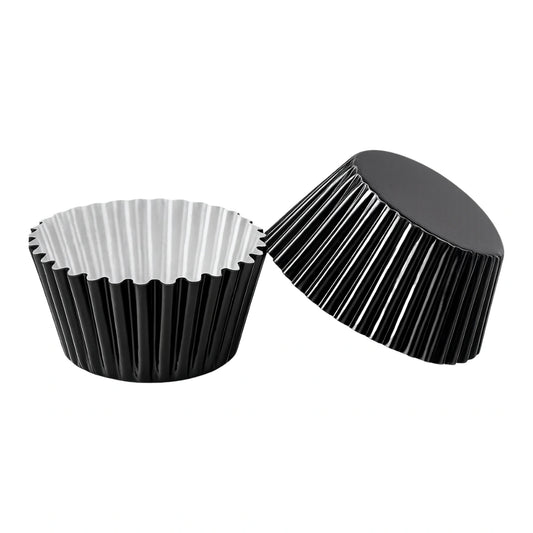 Black Mini 3.5cm Base - 500Pieces Foil Baking Bulk Cupcake Cases Liner