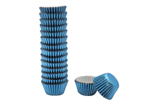 Blue Mini Base - Baking Bulk Cupcake Cases Liner 2.5cm (500 Pack) - Gateau Art