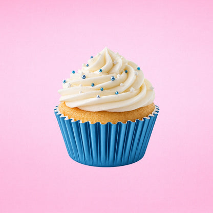 Blue Mini 3.5cm Base - 500Pieces Paper Baking Bulk Cupcake Cases Liner