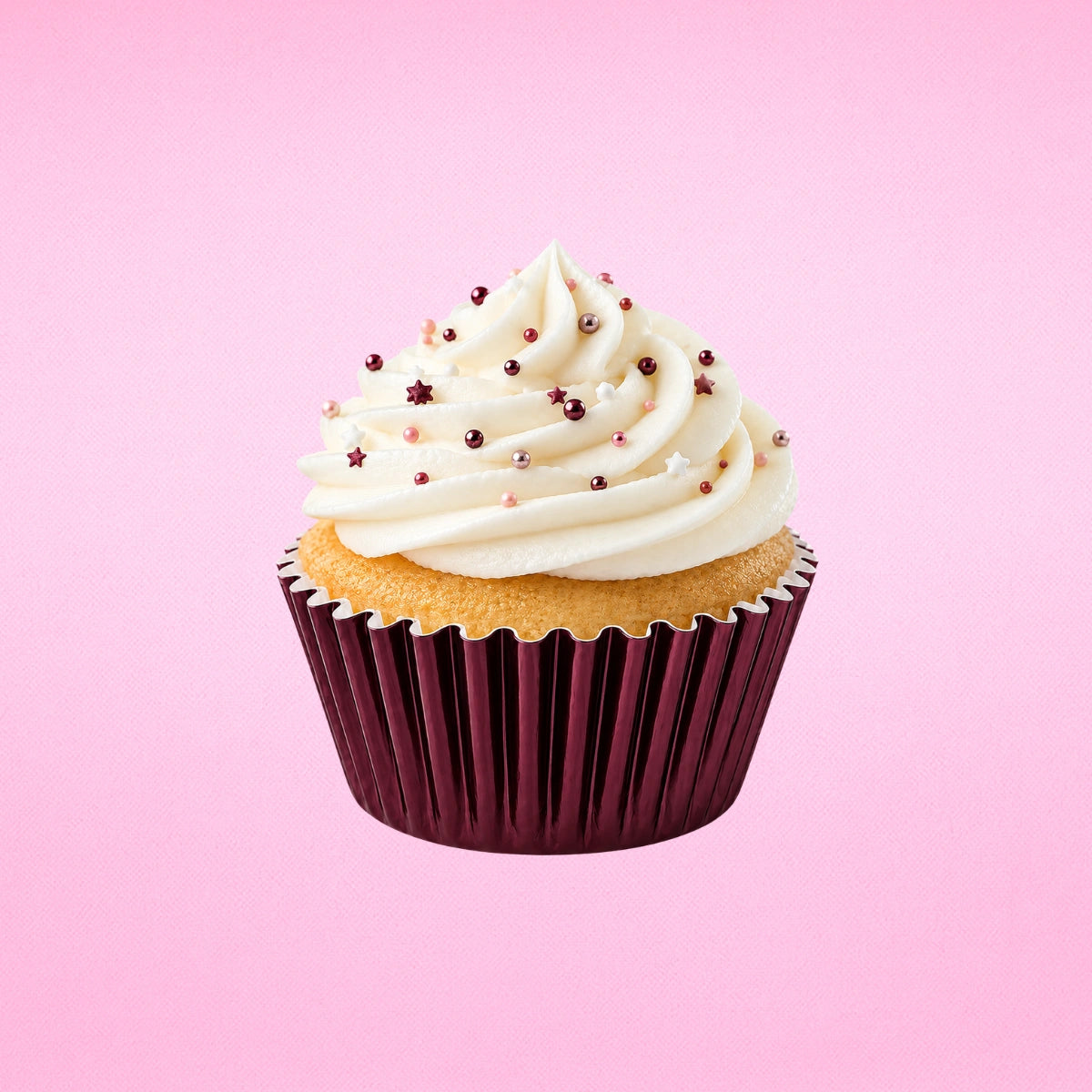Burgundy Mini 3.5cm Base - 500Pieces Foil Baking Bulk Cupcake Cases Liner