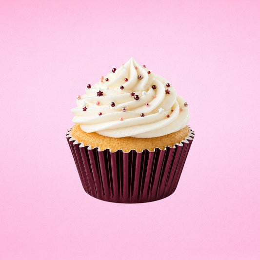 Burgundy Mini 3.5cm Base - 500Pieces Foil Baking Bulk Cupcake Cases Liner