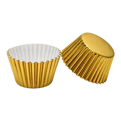 Antique Gold Mini 2.5cm Base - 500Pieces Foil Baking Bulk Cupcake Cases Liner