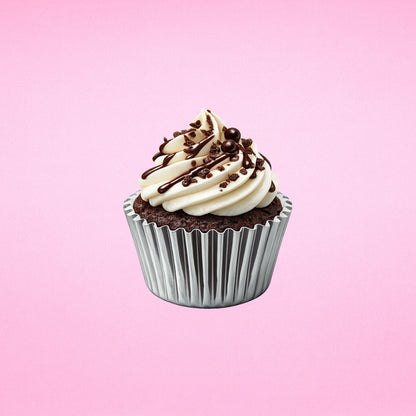 Gun Metal Mini 2.5cm Base - 500Pieces Foil Baking Bulk Cupcake Cases Liner