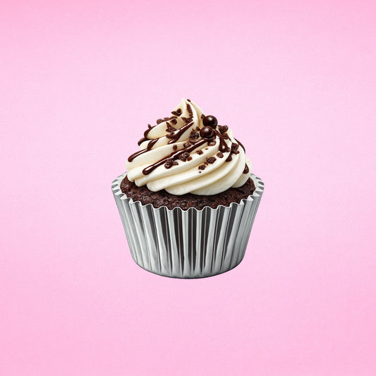 Gun Metal Mini 2.5cm Base - 500Pieces Foil Baking Bulk Cupcake Cases Liner