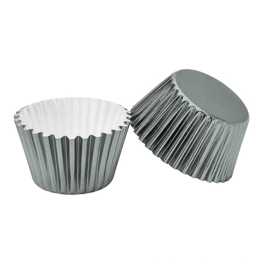 Gun Metal Mini 2.5cm Base - 500Pieces Foil Baking Bulk Cupcake Cases Liner