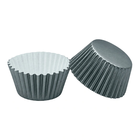 Gun Metal Mini 3.5cm Base - 500Pieces Foil Baking Bulk Cupcake Cases Liner