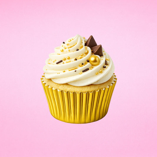 Light Gold Mini 3.5cm Base - 500Pieces Foil Baking Bulk Cupcake Cases Liner