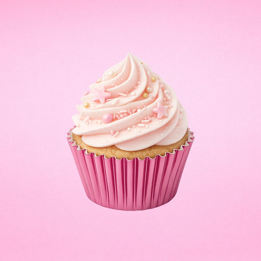 Pink Light Mini Base - Baking Bulk Cupcake Cases Liner 3.5cm (500 Pack) - Iconic Cake Art