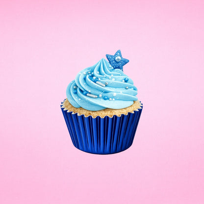 Navy Blue Mini 2.5cm Base - 500Pieces Foil Baking Bulk Cupcake Cases Liner