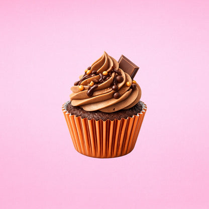 Orange Mini 2.5cm Base - 500Pieces Foil Baking Bulk Cupcake Cases Liner