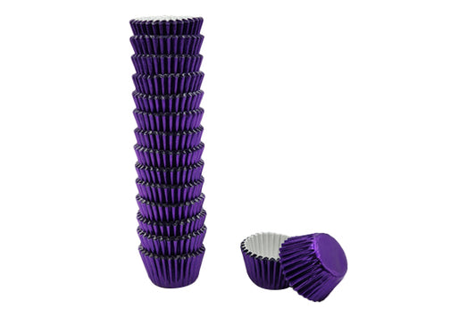 Purple Mini Base - Baking Bulk Cupcake Cases Liner 2.5cm (500 Pack) - Gateau Art