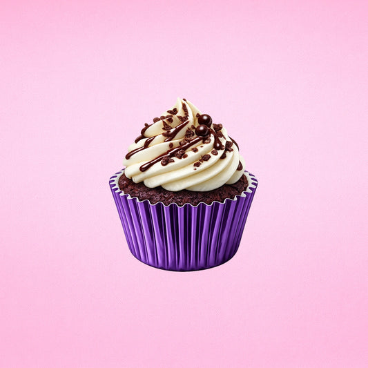 Purple Mini 2.5cm Base - 500Pieces Foil Baking Bulk Cupcake Cases Liner