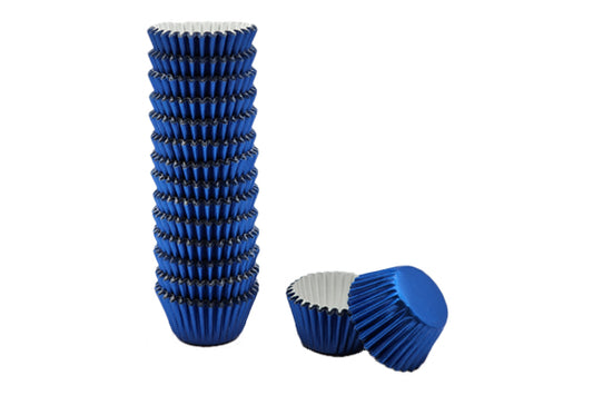 Royal Blue Mini Base - Baking Bulk Cupcake Cases Liner 2.5cm (500 Pack) - Gateau Art