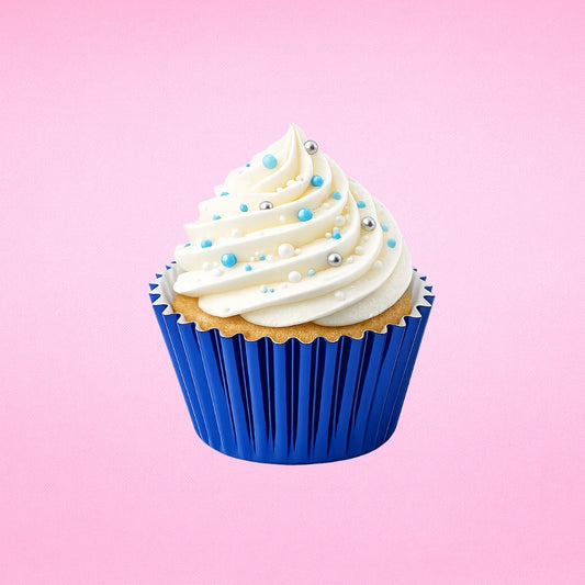 Royal Blue Mini 3.5cm Base - 500Pieces Foil Baking Bulk Cupcake Cases Liner