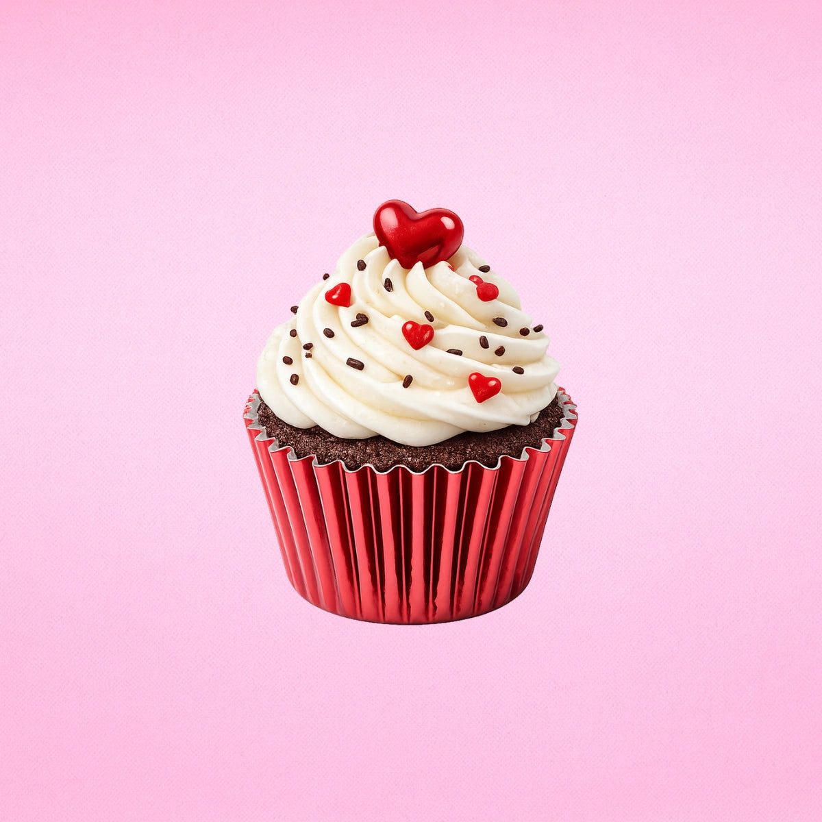 Red Mini 2.5cm Base - 500Pieces Foil Baking Bulk Cupcake Cases Liner