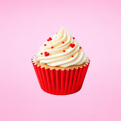 Red Mini 3.5cm Base - 500Pieces Foil Baking Bulk Cupcake Cases Liner