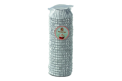 Silver Mini Base - Baking Bulk Cupcake Cases Liner 2.5cm (500 Pack) - Iconic Cake Art