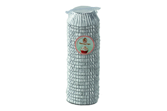 Silver Mini Base - Baking Bulk Cupcake Cases Liner 2.5cm (500 Pack) - Iconic Cake Art