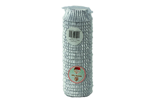 Silver Mini Base - Baking Bulk Cupcake Cases Liner 3.5cm (500 Pack) - Iconic Cake Art