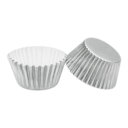 Silver Mini 3.5cm Base - 500Pieces Foil Baking Bulk Cupcake Cases Liner