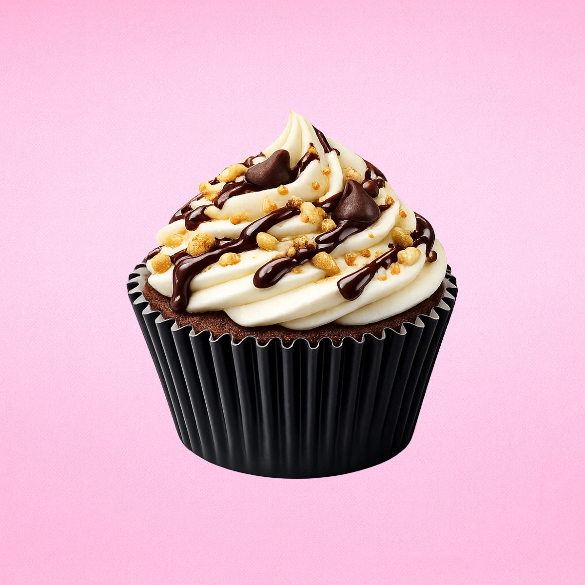 Black Large Foil Baking Cups (250 Pack) - Cupcake Cases