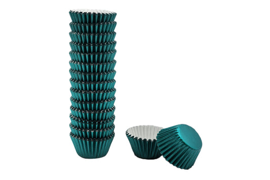 Teal Mini Base - Baking Bulk Cupcake Cases Liner 2.5cm (500 Pack) - Gateau Art