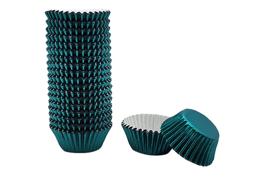 Teal Mini Base - Baking Bulk Cupcake Cases Liner 3.5cm (500 Pack) - Gateau Art