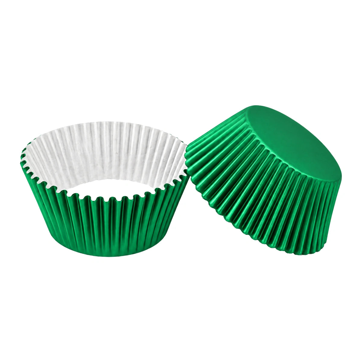 Green Large Foil Baking Cups (250 Pack) - Cupcake Cases