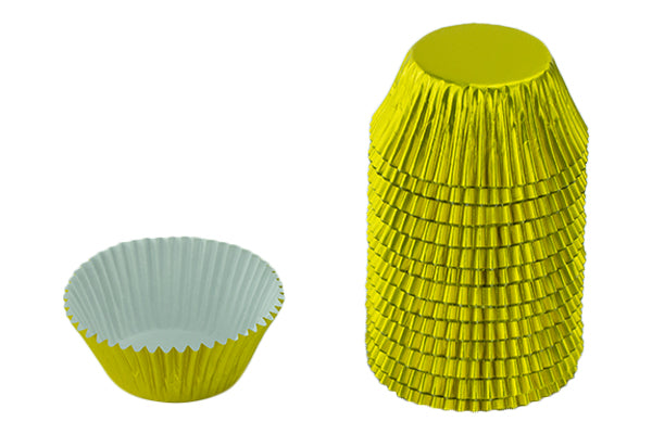 Gold Light Large Baking Cupcake Cases (250 Pack) - Gateau Art
