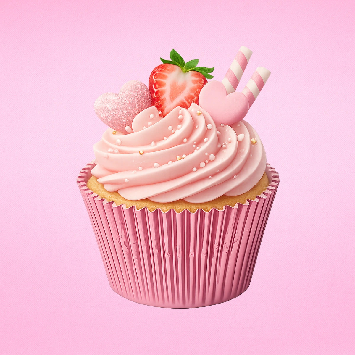 Light Pink Large Foil - 250Pieces Plain Baking Cupcake Bulk Cup Cake Case